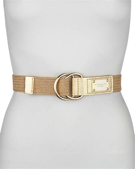 michael kors belts women's elastic.